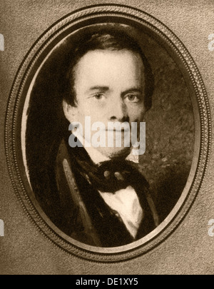 Maler George Catlin, aus einer Daguerreotypie. Stockfoto