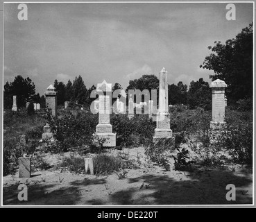 Harmonie-Community, Putnam County, Georgia. Der Friedhof an der Kirche von Harmonie. 521396 Stockfoto