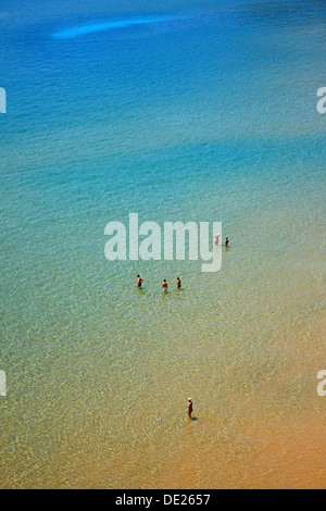 Psili Ammos Strand, direkt neben Kambos (von Marathokampos) Dorf, Insel Samos, Griechenland. Stockfoto