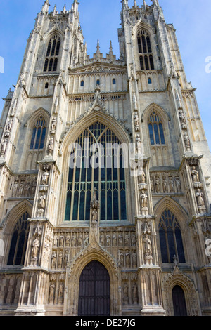 Westlichen Ende des historischen Beverley Minster in East Yorkshire England Stockfoto