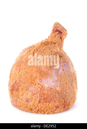 Eisbein Schinken vor weißem Hintergrund Stockfoto