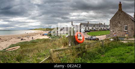 Blick auf niedrige Newton Dorf, Northumberland, England, UK, GB Stockfoto