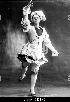 Vaslav Nijinsky, russische Balletttänzerin, 1909. Künstler: Anon Stockfoto