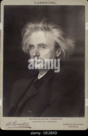 Edvard Grieg, norwegischer Komponist und Pianist, Ende 19. / Anfang 20. Jahrhunderts. Künstler: Charles Gerschel Stockfoto