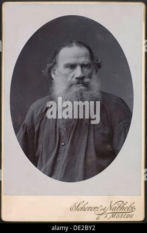 Leo Tolstoy, russische Schriftsteller, 1900. Künstler: Scherer Nabholz & Co Stockfoto