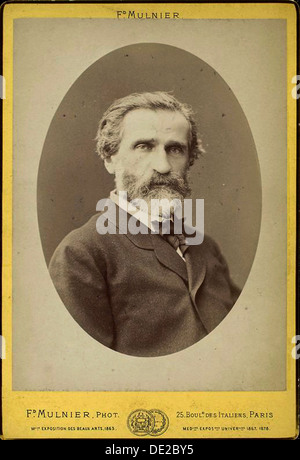 Giuseppe Verdi, italienischer Komponist, Ende des 19. Jahrhunderts. Künstler: Friedrich Mulnier Stockfoto