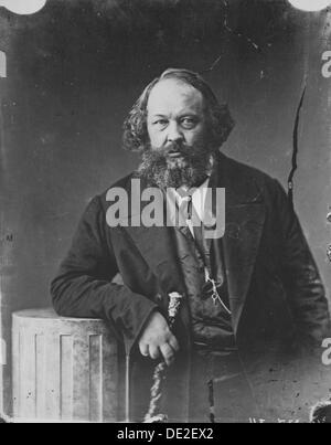 Mikhail Bakunin, russischer revolutionär und Theoretiker des Anarchismus, c1863. Künstler: Gaspard-Félix Tournachon Stockfoto