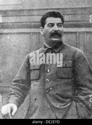Josef Stalin, Georgisch-Sowjetischen kommunistischen Revolutionär und Anführer geboren, 1930er Jahre. Artist: Unbekannt Stockfoto