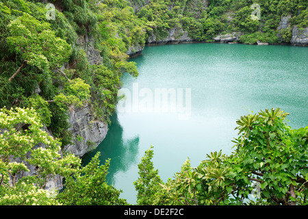 Die Lagune genannt "Talay Nai' im Moo Koh Ang Tong National Park Stockfoto