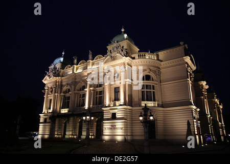 Juliusz Słowacki-Theater in Krakau, Polen. Stockfoto