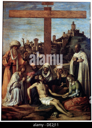 "Die Klage über Christus mit einer Karmelitin Mönch', c1510. Schöpfer: Giovanni Battista Cima da Conegliano. Stockfoto