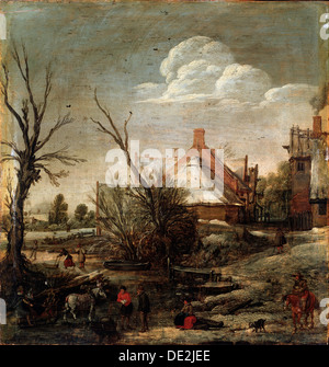 "Winter", 17. Jahrhundert. Künstler: Esaias van de Velde Stockfoto
