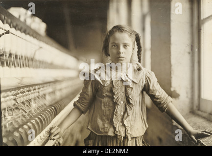 Baumwollspinnerei Arbeiter, North Carolina; Lewis W. Hine, American, 1874-1940; North Carolina, USA, Nordamerika; 1908 Stockfoto