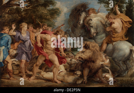 Die Calydonian Eber Jagd; Rubens, flämischen, 1577-1640; Belgien Stockfoto