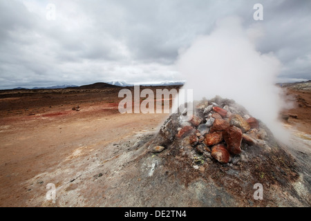 Hverir solfatara, reykjahilid, myvatn, North Island, Island, Europa Stockfoto