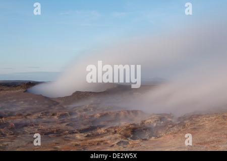 Gunnuvher geothermische Gebiet, Halbinsel Reykjanes, South Island, Island, Europa Stockfoto