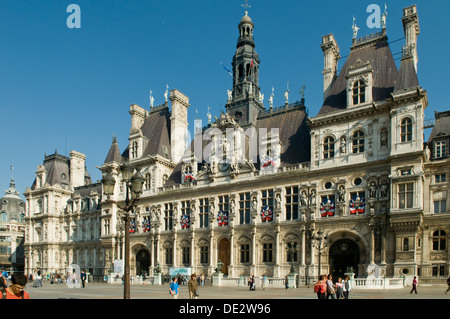 Hotel de Ville, Paris, Frankreich Stockfoto