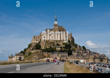 Le Mont Saint Michel, Normandie, Frankreich Stockfoto
