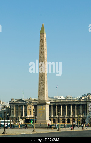 Obelisk von Luxor, Place De La Concorde, Paris, Frankreich Stockfoto