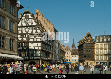 Platzieren Sie De La Cathedrale, Straßburg, Elsass, Frankreich Stockfoto