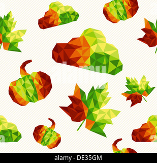 Abstrakte geometrische Herbst Elemente Formen Musterdesign Hintergrund. EPS10 Vektor-Datei organisiert in Schichten für die einfache Bearbeitung. Stockfoto