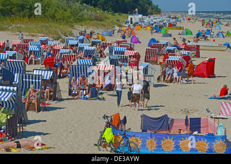 Strand, Seebad Bansin, Insel Usedom, Deutschland Stockfoto