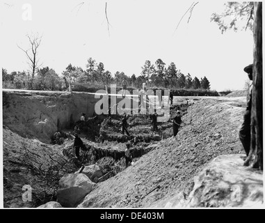 Newberry County, South Carolina. Erosionsschutz Arbeiten von CCC Camp F-6 große Rinne aus... 522752 Stockfoto