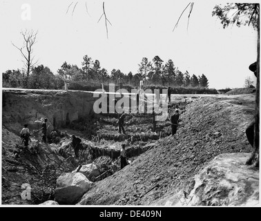 Newberry County, South Carolina. Erosionsschutz Arbeiten von CCC Camp F-6 große Rinne aus... 522793 Stockfoto