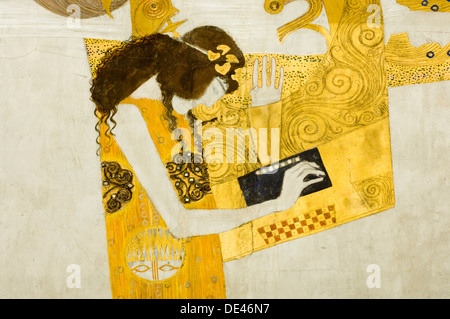 Österreich, Wien 4, Secession, Beethovenfries, Gustav Klimts Beethovenfries Stockfoto