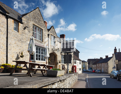 Das George Inn at Wedmore. Somerset. England. VEREINIGTES KÖNIGREICH. Stockfoto