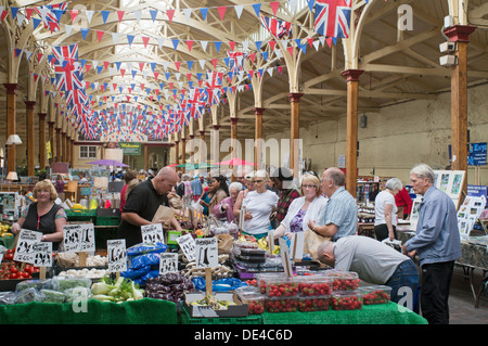 Innenansicht des Pannier Markt, Barnstaple, Devon, England, UK Stockfoto