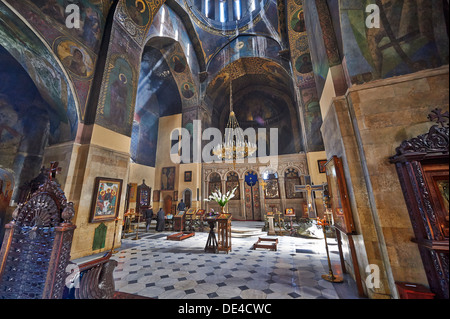 Innenaufnahme des Sioni Kathedrale, Tiflis, Georgien Stockfoto