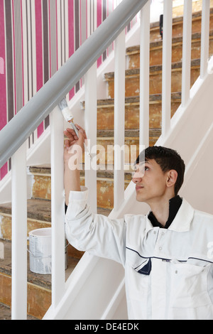 Moers, Deutschland, Lehrling Maler und Dekorateur Stockfoto