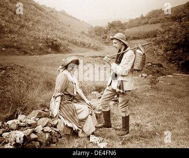 Ländliche Idylle viktorianischen Zeit Stockfoto