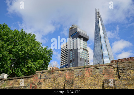 Der Shard Wolkenkratzer Wahrzeichen neben Guy es and St. Thomas' hospital Stockfoto