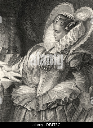 Elizabeth I, 1533-1603, Königin Regnant von England und Irland, aus dem Theaterstück von Friedrich Schiller Charakter Stockfoto