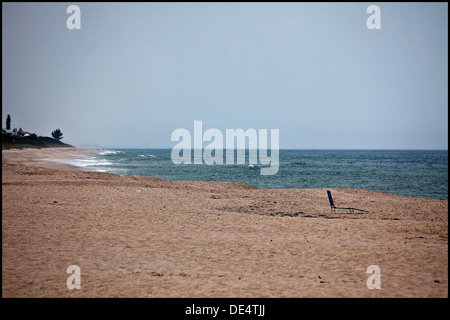 Einsamen Stuhl am Strand von Sebastian Inlet, Sebastian FL - Mai 2010 Stockfoto