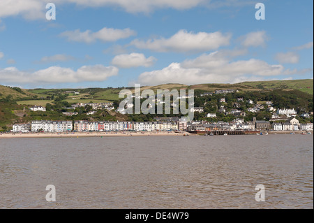 Aberdovey Dorf am Meer, eingebettet in die Nord-Ufer des Flusses Dyfi im Snowdonia National Park Stockfoto