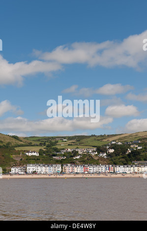 Aberdovey Dorf am Meer, eingebettet in die Nord-Ufer des Flusses Dyfi im Snowdonia National Park Stockfoto