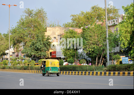 Tuc Tuc Taxi, Alt-Delhi, Indien Stockfoto