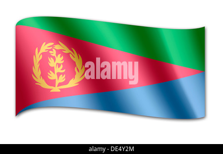 Flagge von Eritrea Stockfoto