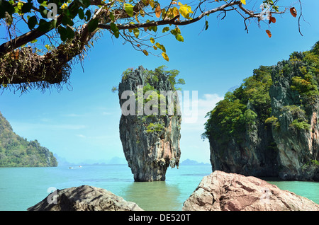 Phang Nga Bucht, James Bond Island, Thailand Stockfoto