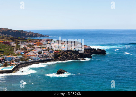 Fischerdorf San Juan De La Rambla, Las Aguas, Santa Catalina, Los Realejos, Teneriffa, Kanarische Inseln, Spanien Stockfoto