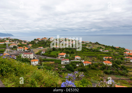 Blick über Boaventura, Madeira, Portugal, Ponta Delgada, Vicente Stockfoto