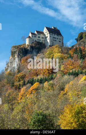 Burg Werenwag Burg im oberen Donautal, Hausen Im Tal, Schwäbische Alb, Baden-Württemberg, Deutschland Stockfoto