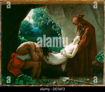 Begräbnis der Atala; Nach Anne-Louis Girodet de Roucy-Trioson, Französisch, 1767-1824; ab 1808; Öl auf Leinwand Stockfoto