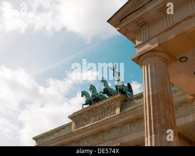 Quadriga auf dem Brandenburger Tor, Berlin Stockfoto