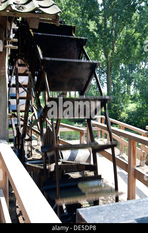 Historische Wassermühle "De Klef", Vierlingsbeek, Nord-Brabant, Niederlande Stockfoto