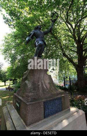 König Richard III Statue, Schlossgarten, Leicester City, Leicestershire, England; Großbritannien; UK Stockfoto
