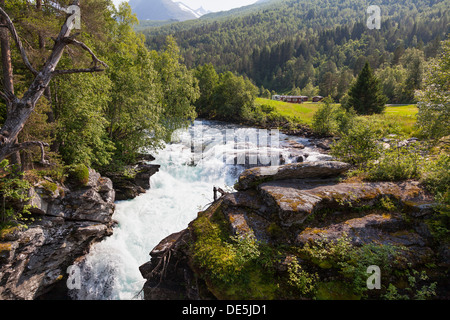 Schlucht Gudbrandsjuvet, Norwegen Stockfoto